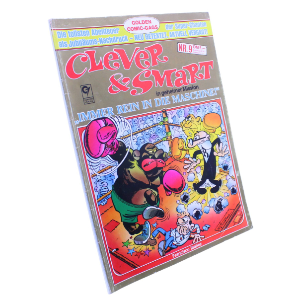 Clever & Smart Nr. 9 (Immer rein in die Maschine!) | Comic-Album | 3. Auflage mit Goldcover | Condor 1990